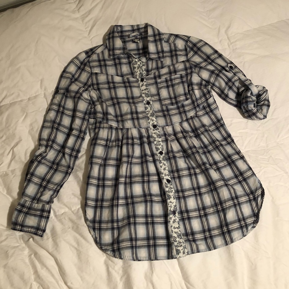 Free People - Plaid top size 4